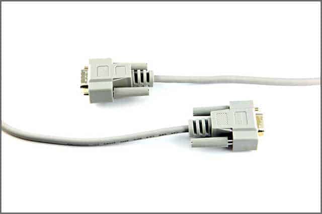  the image of printer cable on white background