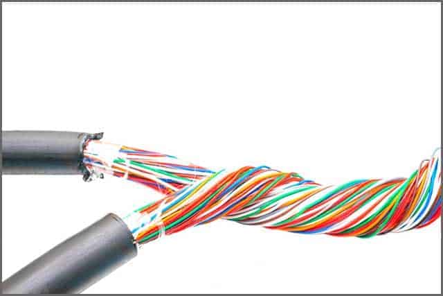 Two colored multicore cable