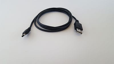 An image of USB extension cable on white background