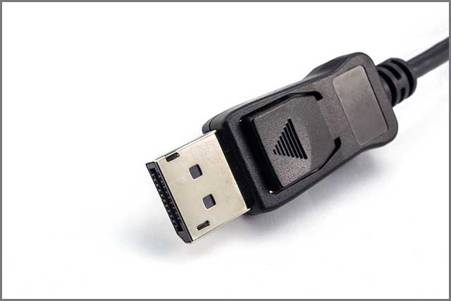 display port cable with grip