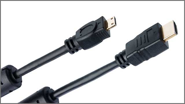 Mini HDMI Cable A mini HDMI cable is called so due to the size of the HDMI connector.
