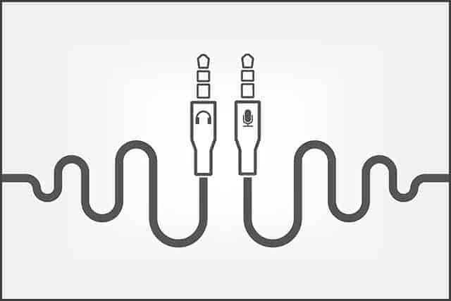 audio cable icon of 5.5mm TRS