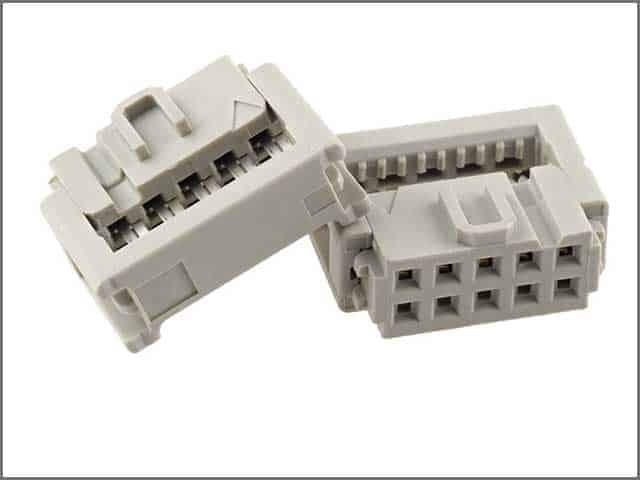An image of 10pin 2 IDC connector ribbon cable