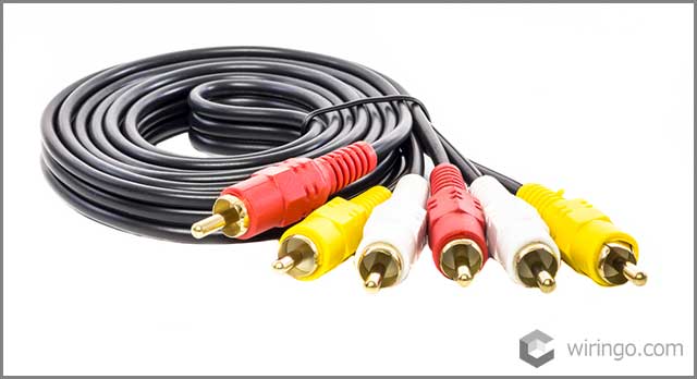 Audio video cable RCA to 3.5mm jack