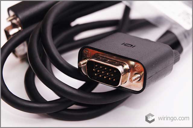 VGA and DVI cables