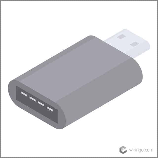 Usb type c adapter icon