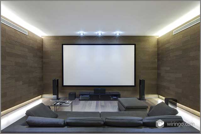 Home theatre with RCA cables