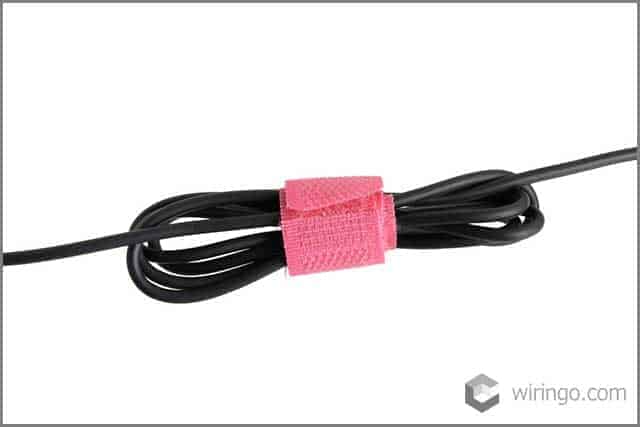 Velcro straps for cable management