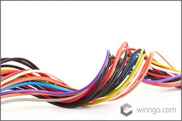 multicolored computer cable
