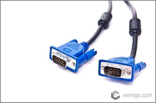Blue VGA cables