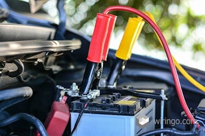 Charging car with electricity through cables