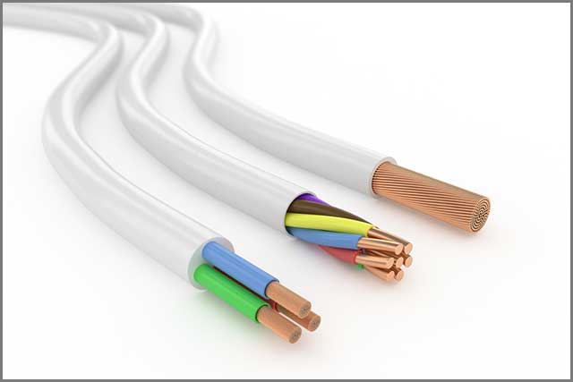 Electrical cables with different numbers of conductors