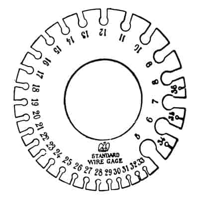 Wire gauge for thickness measurement