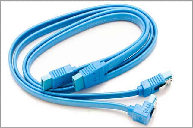 Blue SATA cable