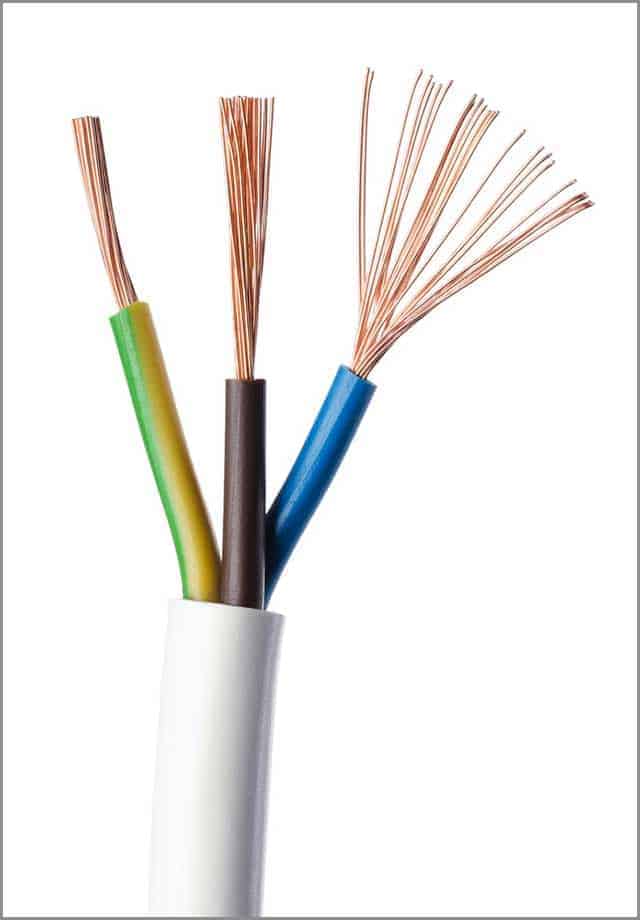 IEC Standard Electrical Cable Showing Stranded Wires