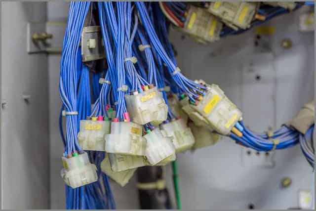 Background view of wiring harness
