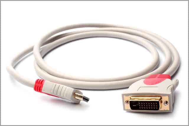 DisplayPort to DVI D Cable