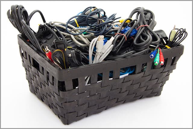 Properly Managed Piles of Cables Properly Managed Piles of Cables