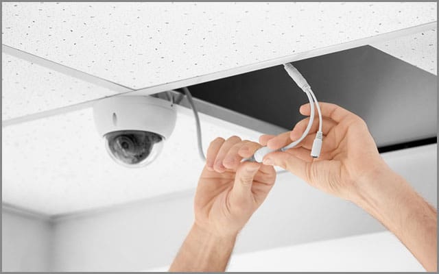Seeing Cables During CCTV Installation