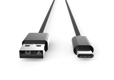 black USB type c cable