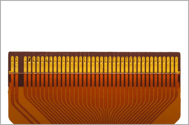 Flat Ribbon Cable showing Contacts