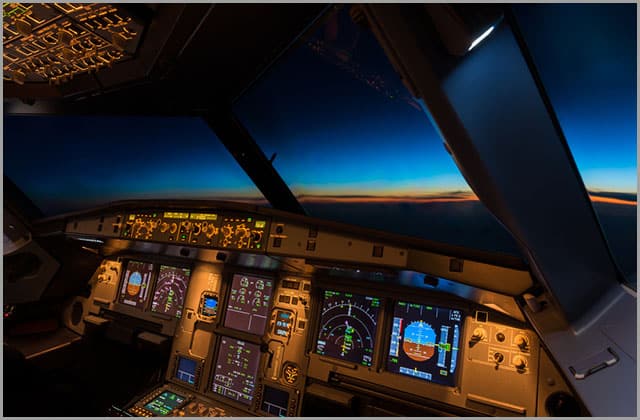 Display Screens of a Jet