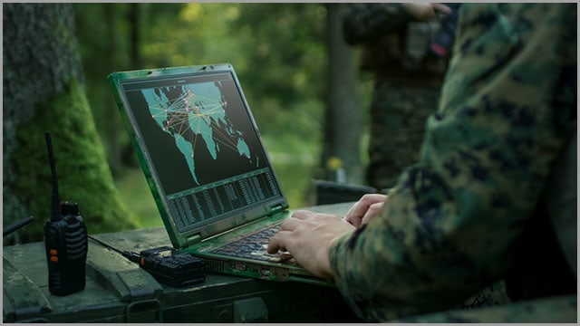 Military device display screens