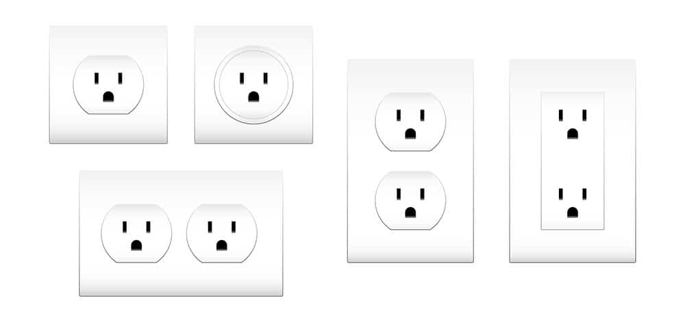 NEMA connector outlet socket illustration