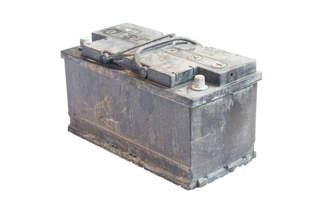 Sulfated forklift battery