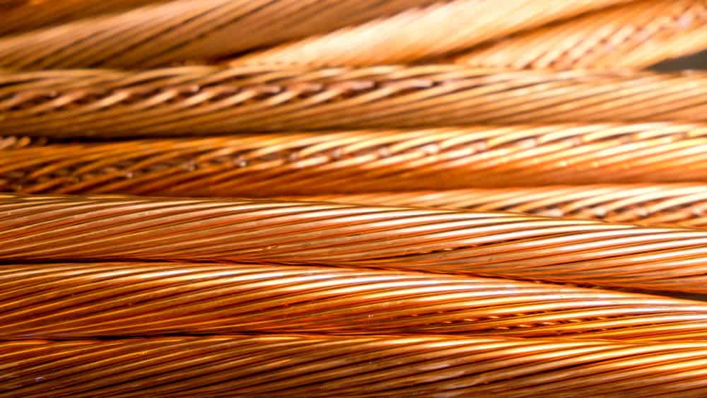 Bare copper wire