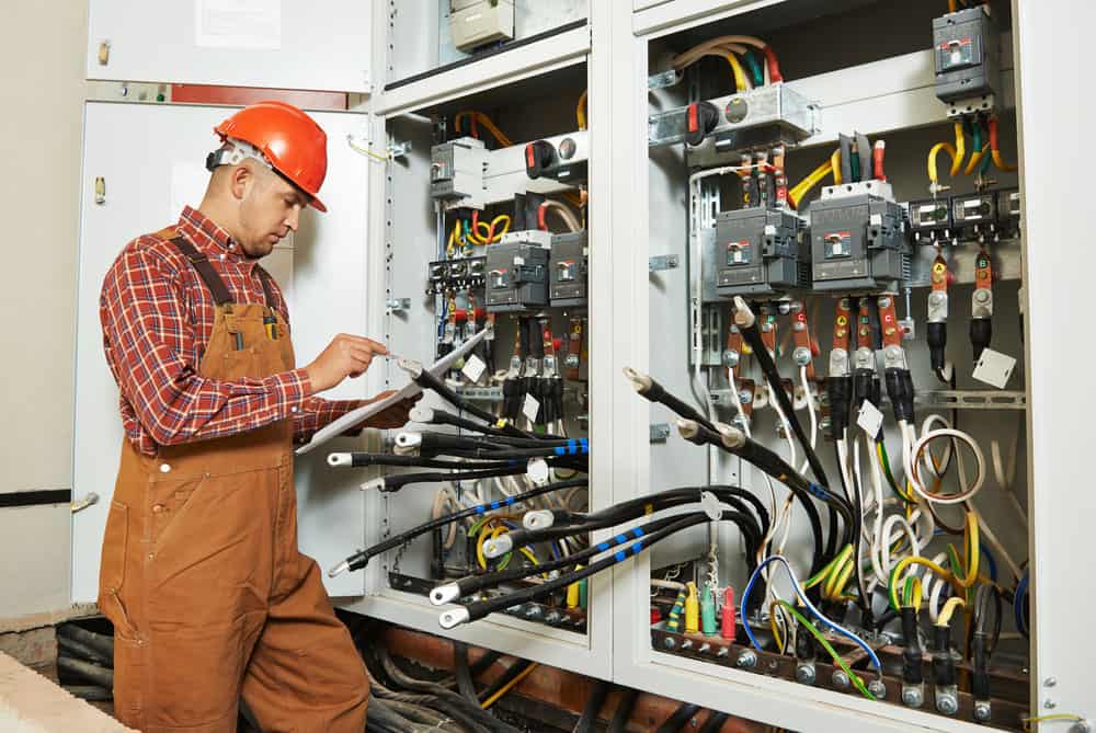 An electrical engineer worker