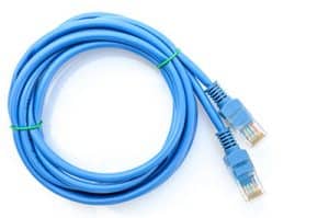 Blue ethernet cables