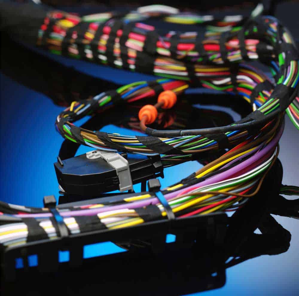 Automotive Wire Harness Repair: 
 complex wiring harness for the car building industry