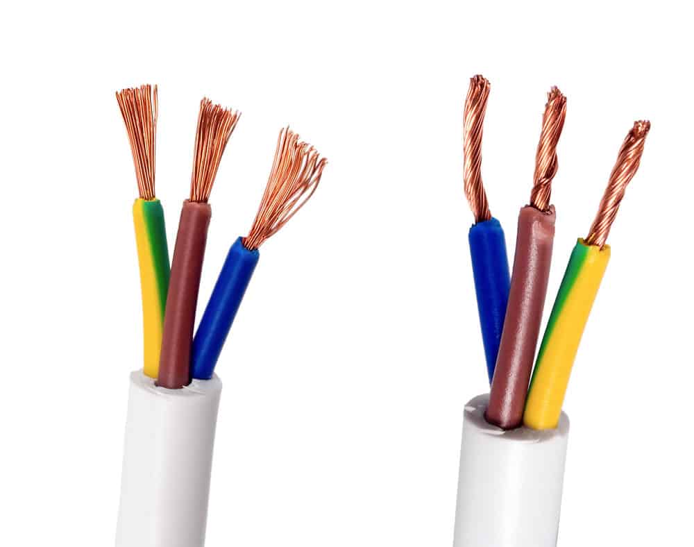 Isolated 6 AWG Copper Wires