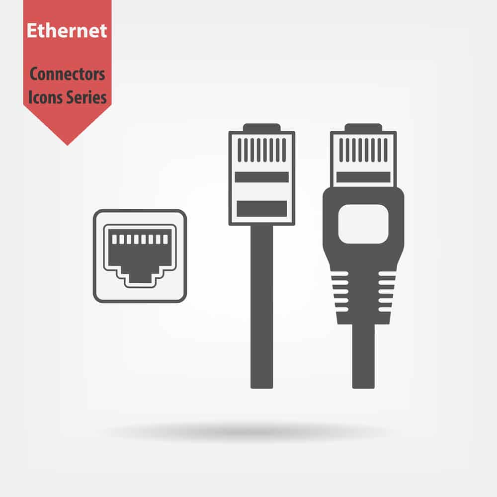 Ethernet connectors and socket 