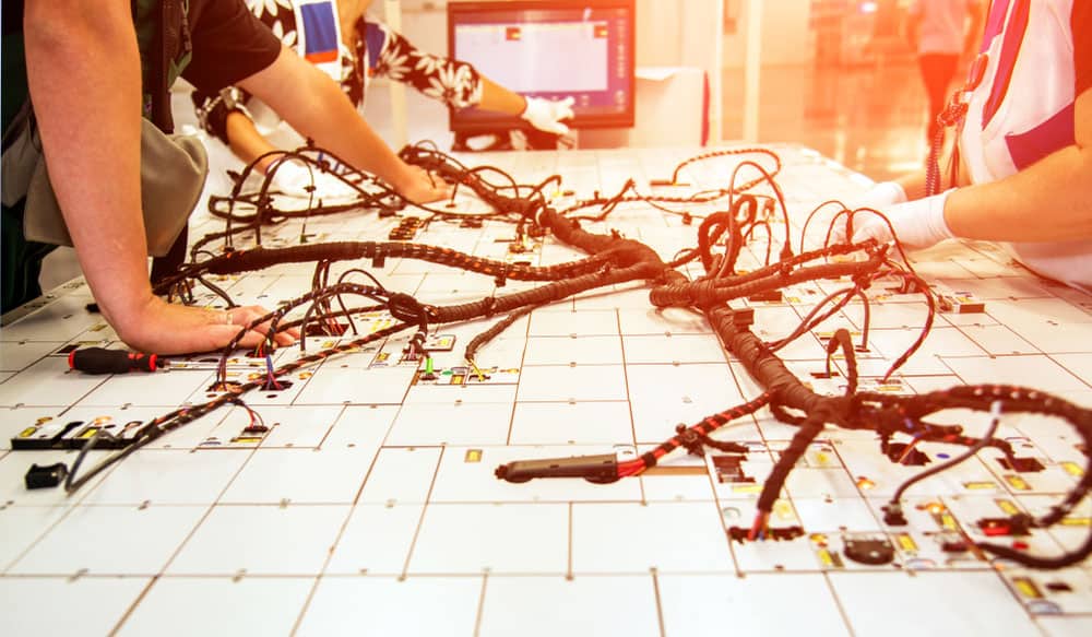 Cable assembly manufacturing process:
Testing Wire harness for Quality