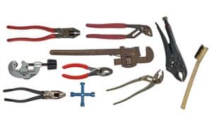 Various crimping tools.