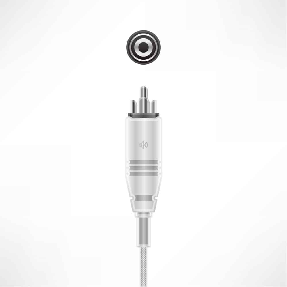 Photo of a single RCA cable